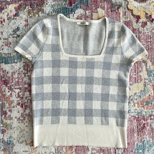Madewell gingham sweater vest